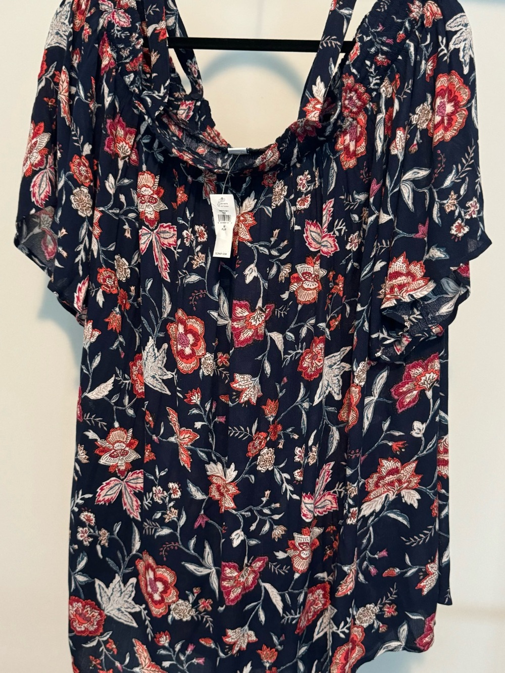 Floral Short-Sleeve & Off-the-Shoulder Blouse